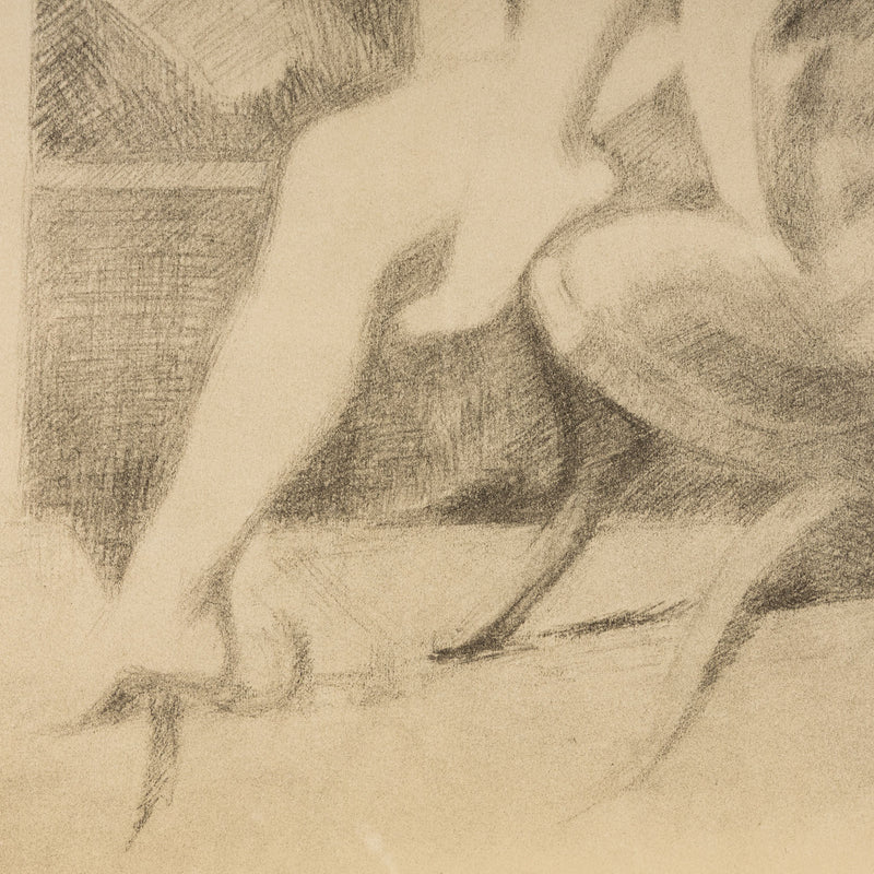 balthus young girl reading jeune fille assise 1994 lithograph portrait blurred french artist dessins portfolio collect buy sell balthus artwork 