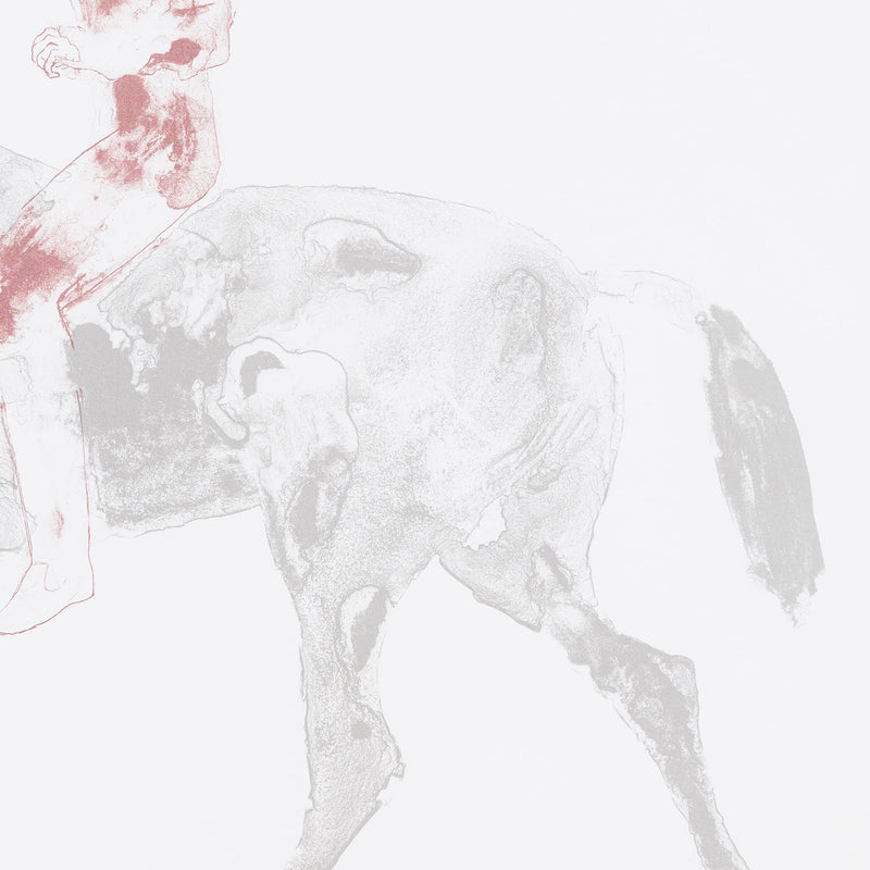 Elisabeth Frink, "Horse and Rider I"   1970  Lithograph  Signed and numbered by artist, bottom right  From an edition of 70  20"H 30"W (work)  Framed with museum glass, Caviar20 Art Gallery Toronto
