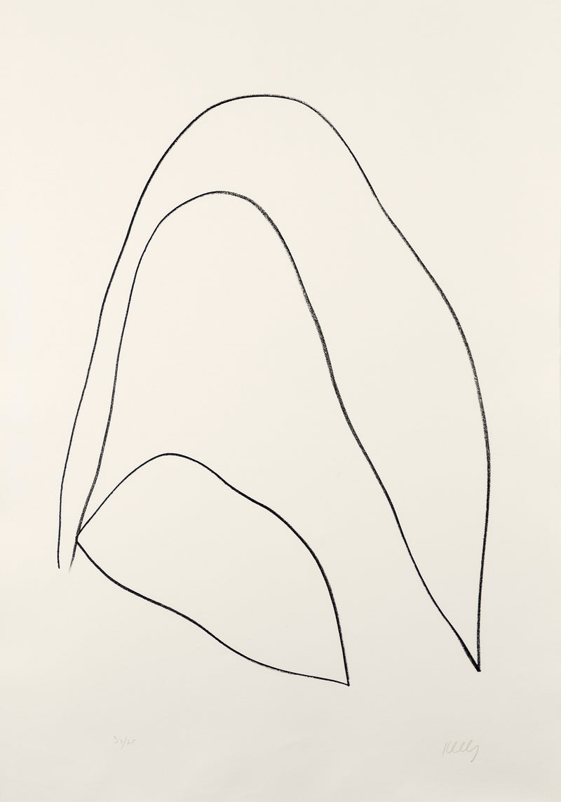 ELLSWORTH KELLY "LEAVES (FEUILLES)" LITHOGRAPH, 1964