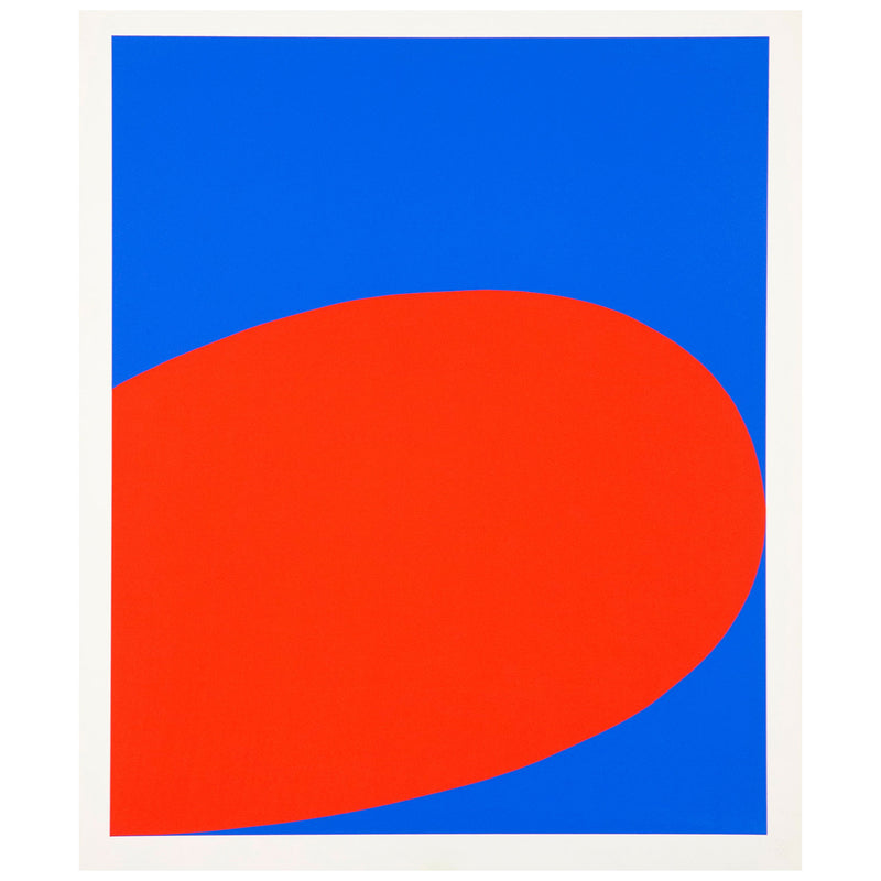 Ellsworth Kelly "Red Blue" Screenprint, 1964. 