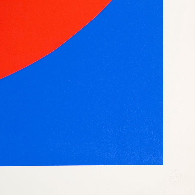 Ellsworth Kelly "Red Blue" Screenprint, 1964. 