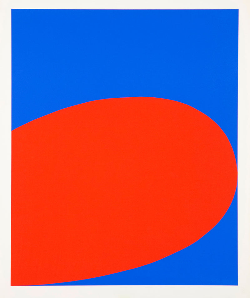 Ellsworth Kelly "Red Blue" Screenprint, 1964. 