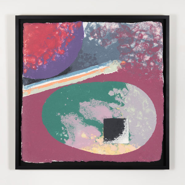 FRIEDEL DZUBAS "UNTITLED (COSMIC EGG)" MONOTYPE, 1982