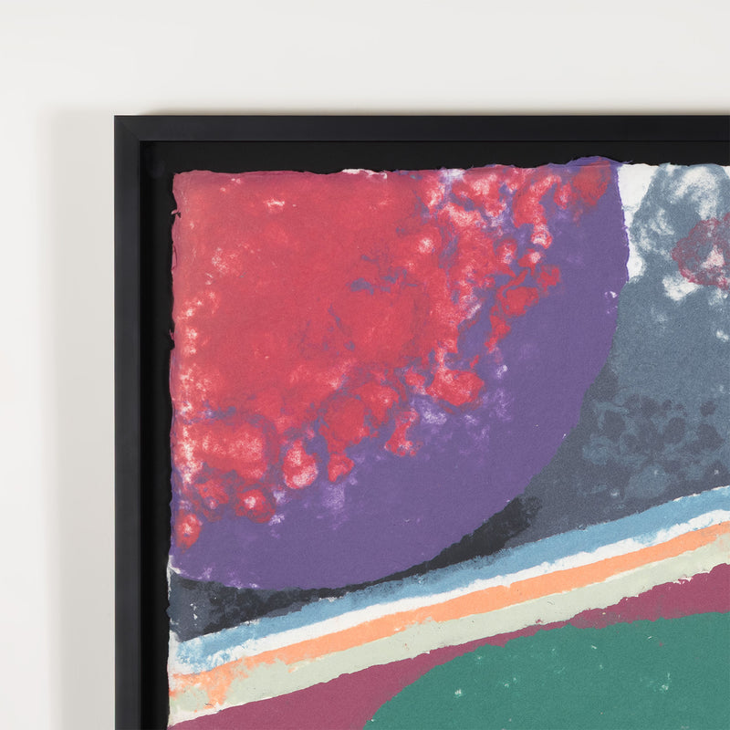 FRIEDEL DZUBAS "UNTITLED (COSMIC EGG)" MONOTYPE, 1982