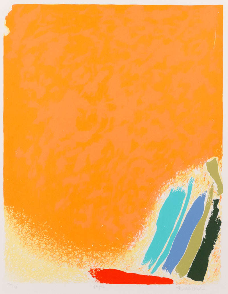 FRIEDEL DZUBAS "FUGUE" SERIGRAPH, 1984