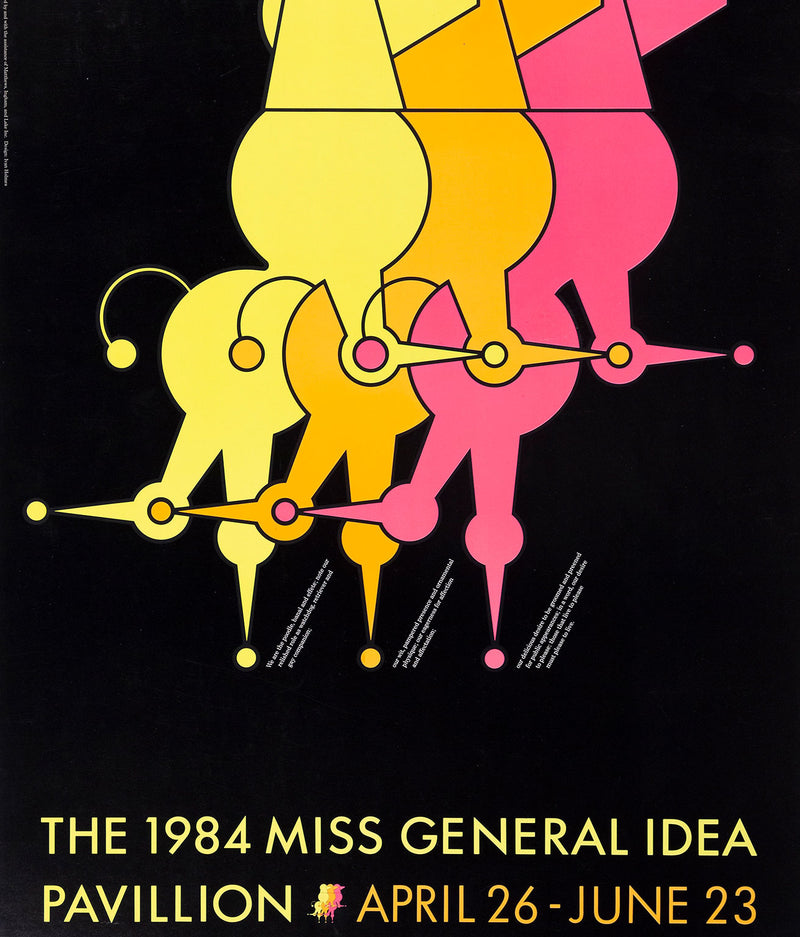 General Idea "he 1984 Miss General IDea Pavillion" Art Gallery of Ontario poster, 1984