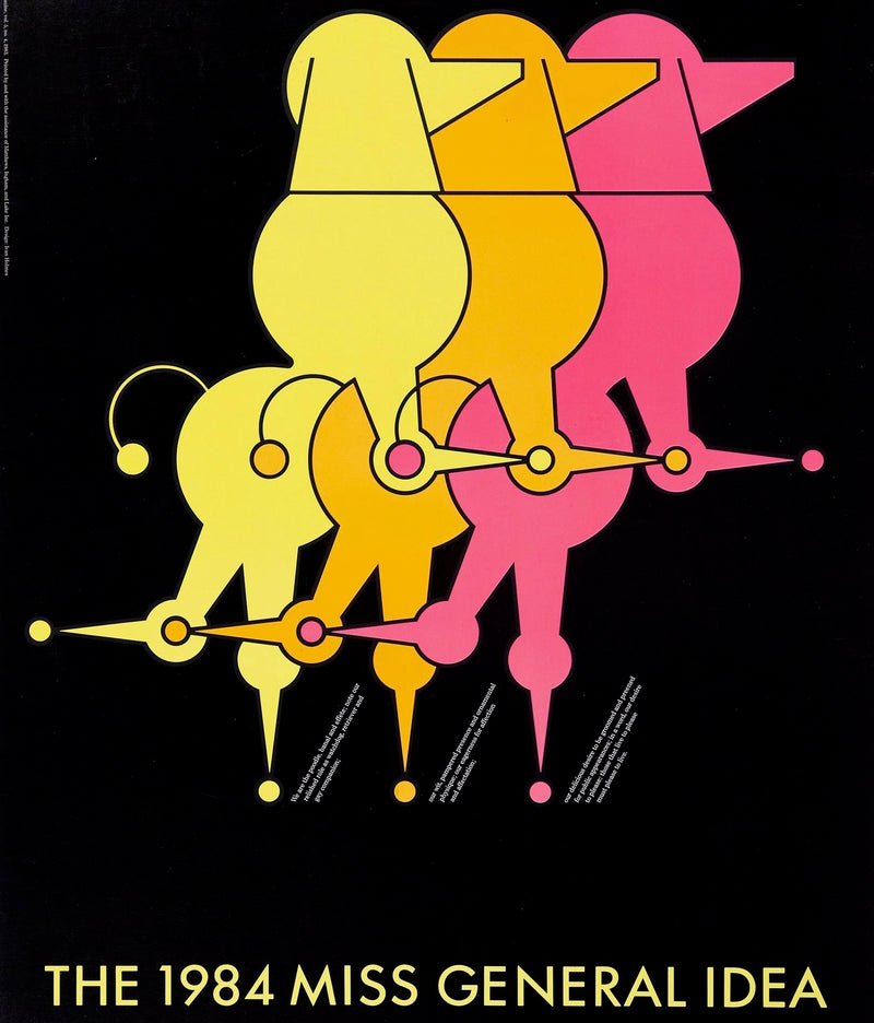 GENERAL IDEA "THE 1984 MISS GENERAL IDEA PAVILION" LITHO, 1985