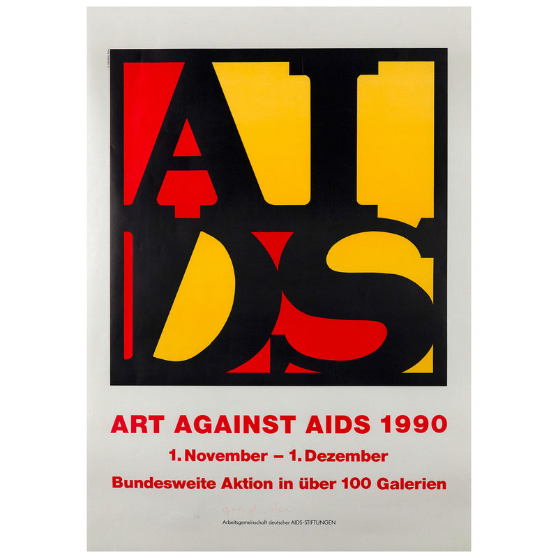 GENERAL IDEA "ART AGAINST AIDS" SILKSCREEN, 1990
