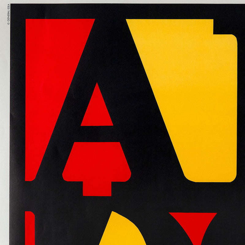 GENERAL IDEA "ART AGAINST AIDS" SILKSCREEN, 1990