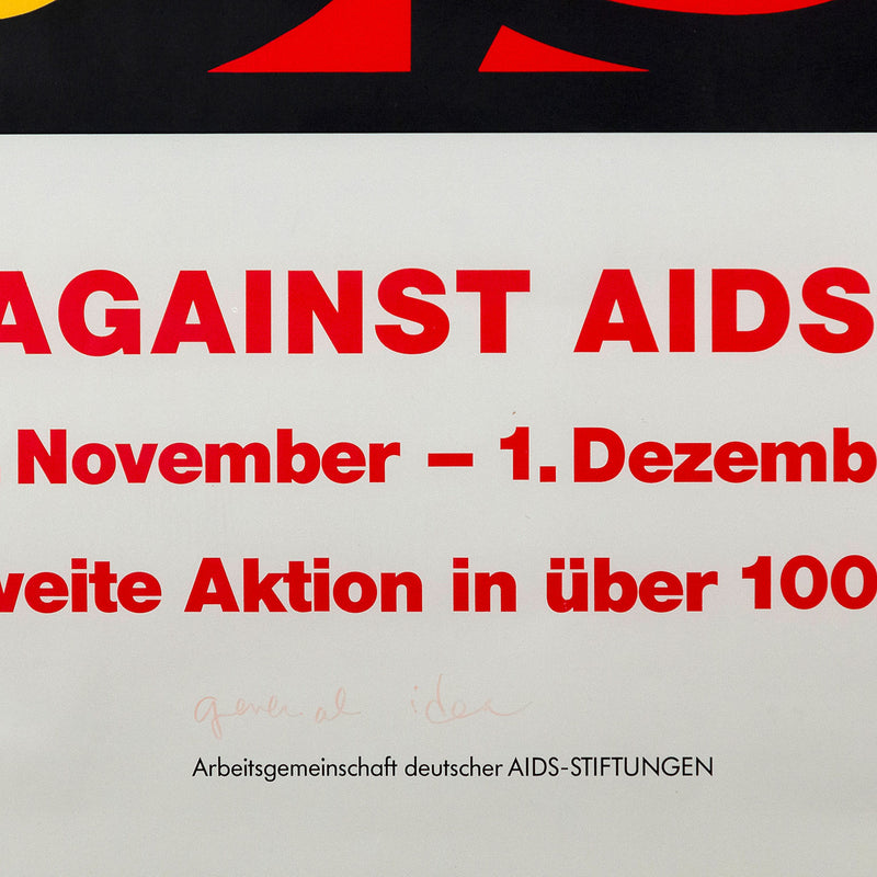 GENERAL IDEA "ART AGAINST AIDS" SILKSCREEN, 1990