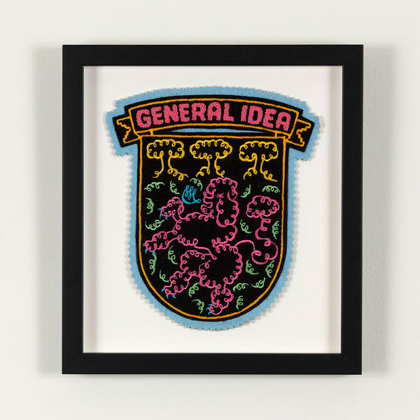 GENERAL IDEA "WHEN THE FUR FLIES" CHENILLE CREST, 1988