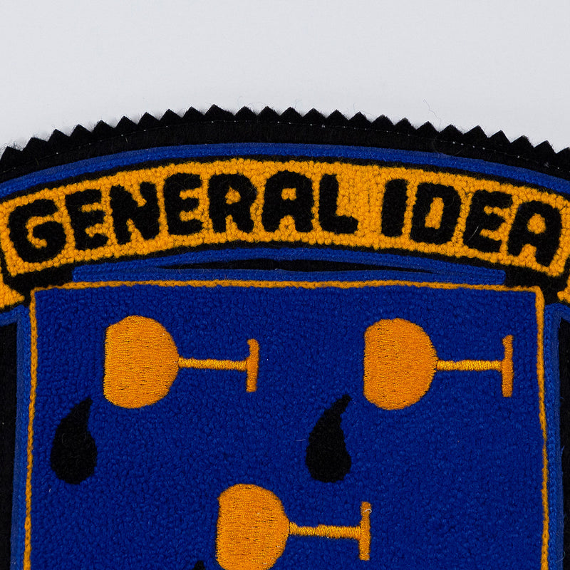 GENERAL IDEA "DOWN THE DRINK" CHENILLE CREST, 1988