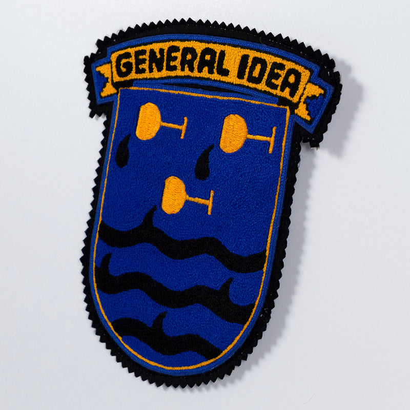 GENERAL IDEA "DOWN THE DRINK" CHENILLE CREST, 1988