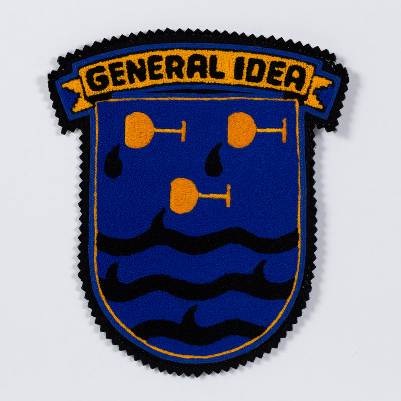 GENERAL IDEA "DOWN THE DRINK" CHENILLE CREST, 1988