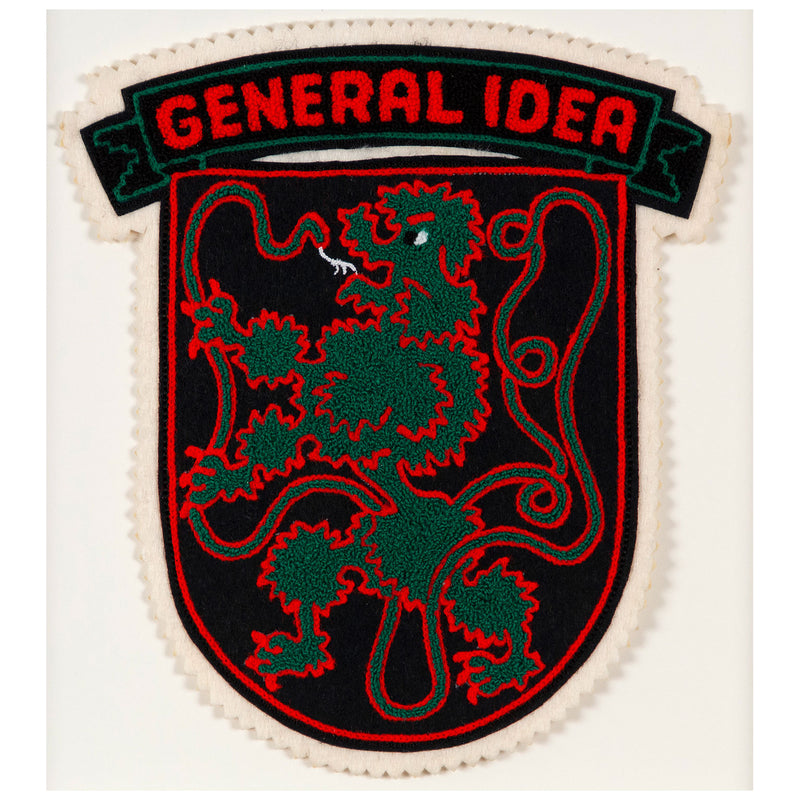 General Idea "Ouroboros" Chenille Crest, 1988.