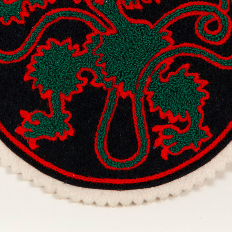 General Idea "Ouroboros" Chenille Crest, 1988.