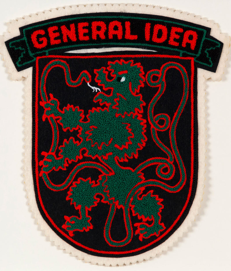 General Idea "Ouroboros" Chenille Crest, 1988.