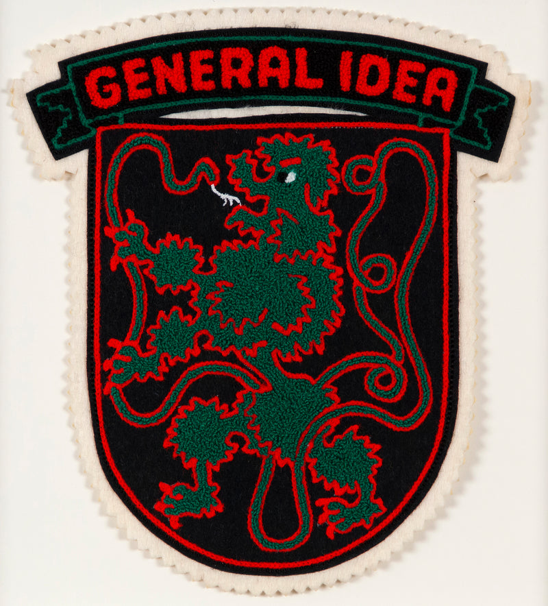 General Idea "Ouroboros" Chenille Crest, 1988.