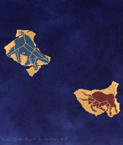 general idea ursa major and taurus: pavillion fragments from the starry vault print 1983 limited edition GI General IDea artists canadian art collect sell buy general idea constellation art stars universe