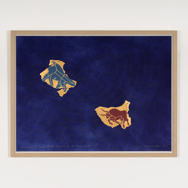 general idea ursa major and taurus: pavillion fragments from the starry vault print 1983 limited edition GI General IDea artists canadian art collect sell buy general idea constellation art stars universe