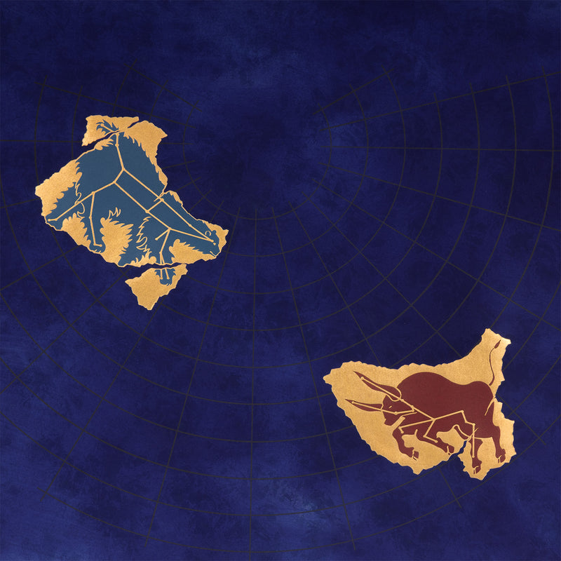 general idea ursa major and taurus: pavillion fragments from the starry vault print 1983 limited edition GI General IDea artists canadian art collect sell buy general idea constellation art stars universe