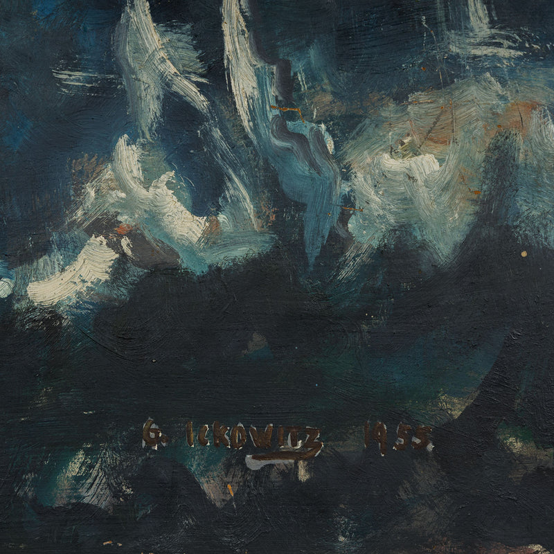 gershon iskowitz midnight 1950s early painting postwar art canadian artist jewish artist polish artist painting iconic canadian artist painting 1955 collect iskowitz buy iskowitz sell iskowitz framed signed original