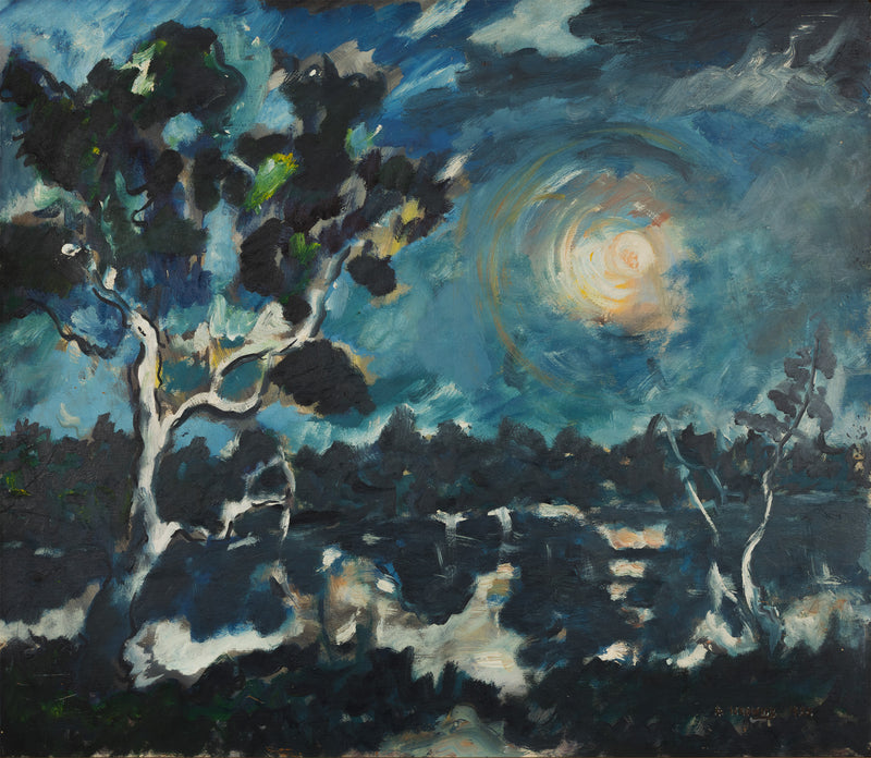gershon iskowitz midnight 1950s early painting postwar art canadian artist jewish artist polish artist painting iconic canadian artist painting 1955 collect iskowitz buy iskowitz sell iskowitz framed signed original highres high-res high resolution