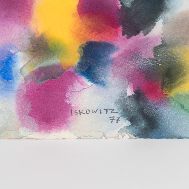 GERSHON ISKOWITZ "ODYSSEY" WATERCOLOR, 1977