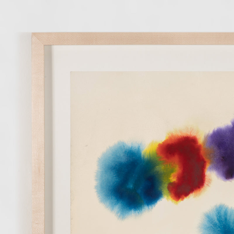 GERSHON ISKOWITZ "RED-BLUE" WATERCOLOR, 1978