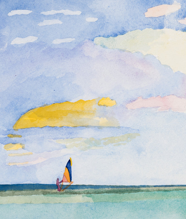 greg curnoe watercolor watercolour ducharme beach st joseph ontario en plain air sketch colour color london artist regionalism movement canadian art original high-res highres 