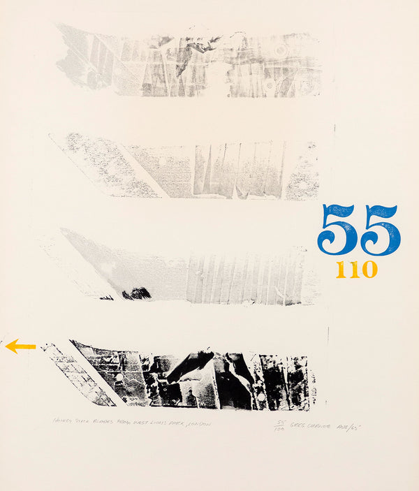 GREG CURNOE "HOCKEY STICK BLADES" 1965