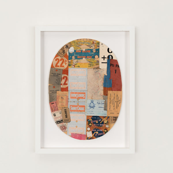 Greg curnoe collage canadian artist london regionalism ontario movement dada found objects ephemera tickets japanese labels stamps 