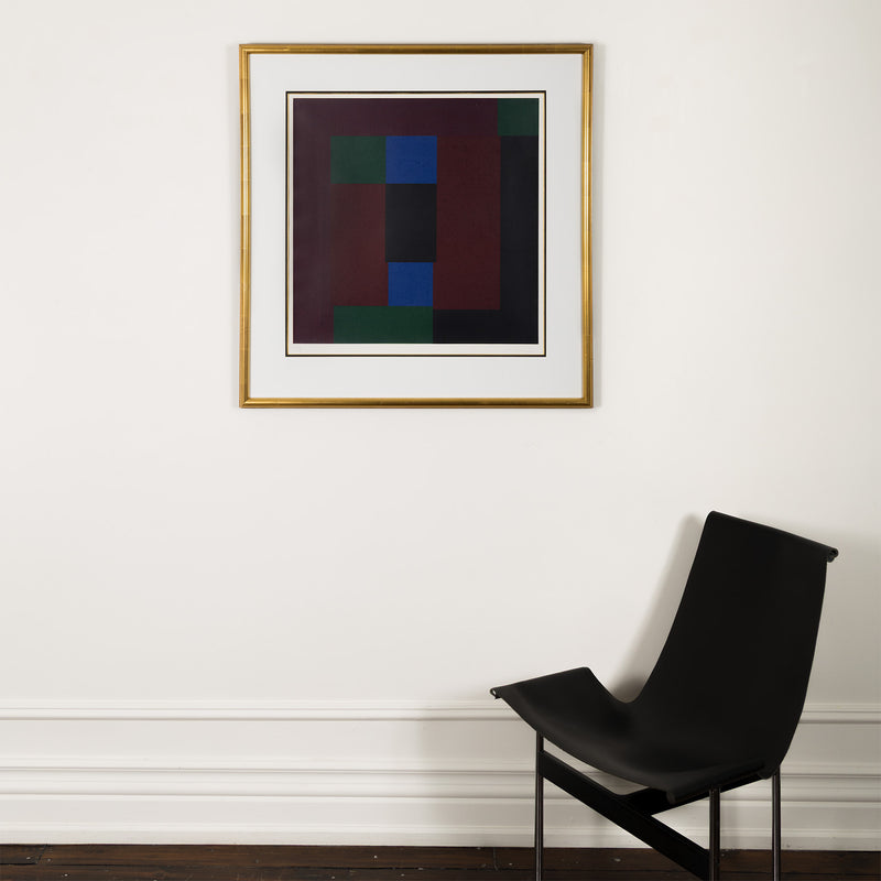 GUIDO MOLINARI "DEUX MARRONS" SERIGRAPH, 1992