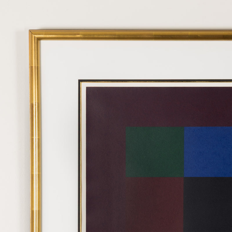 GUIDO MOLINARI "DEUX MARRONS" SERIGRAPH, 1992