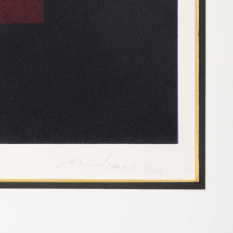 GUIDO MOLINARI "DEUX MARRONS" SERIGRAPH, 1992