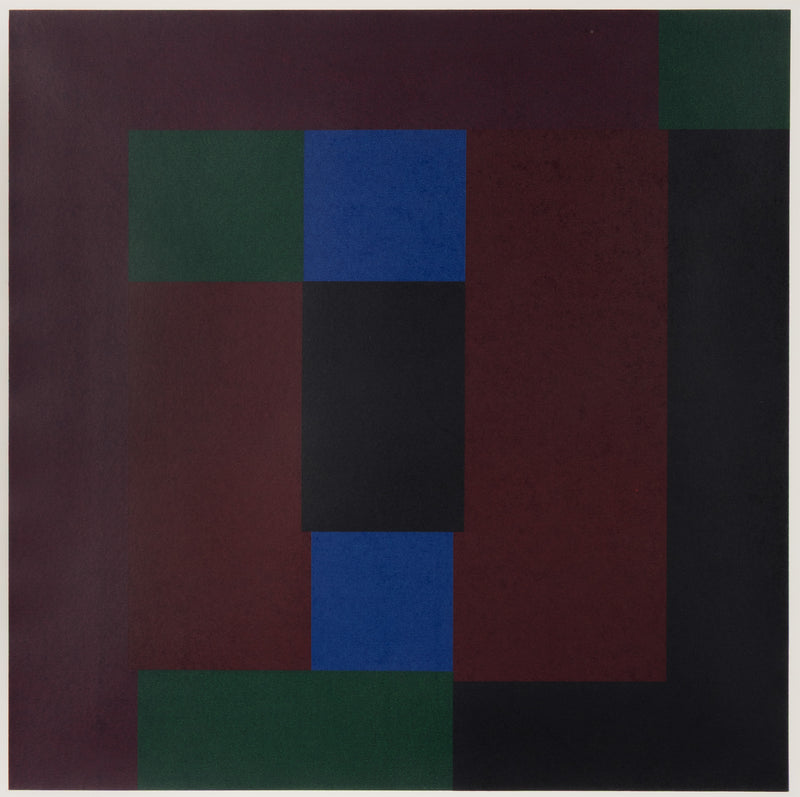 GUIDO MOLINARI "DEUX MARRONS" SERIGRAPH, 1992