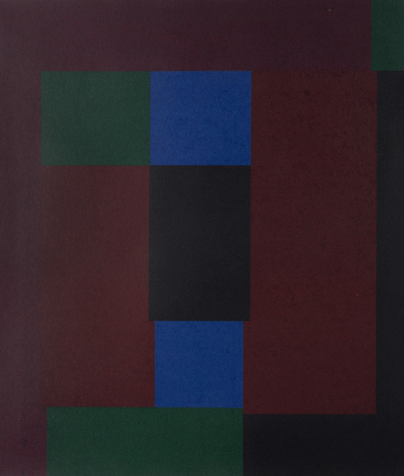 GUIDO MOLINARI "DEUX MARRONS" SERIGRAPH, 1992