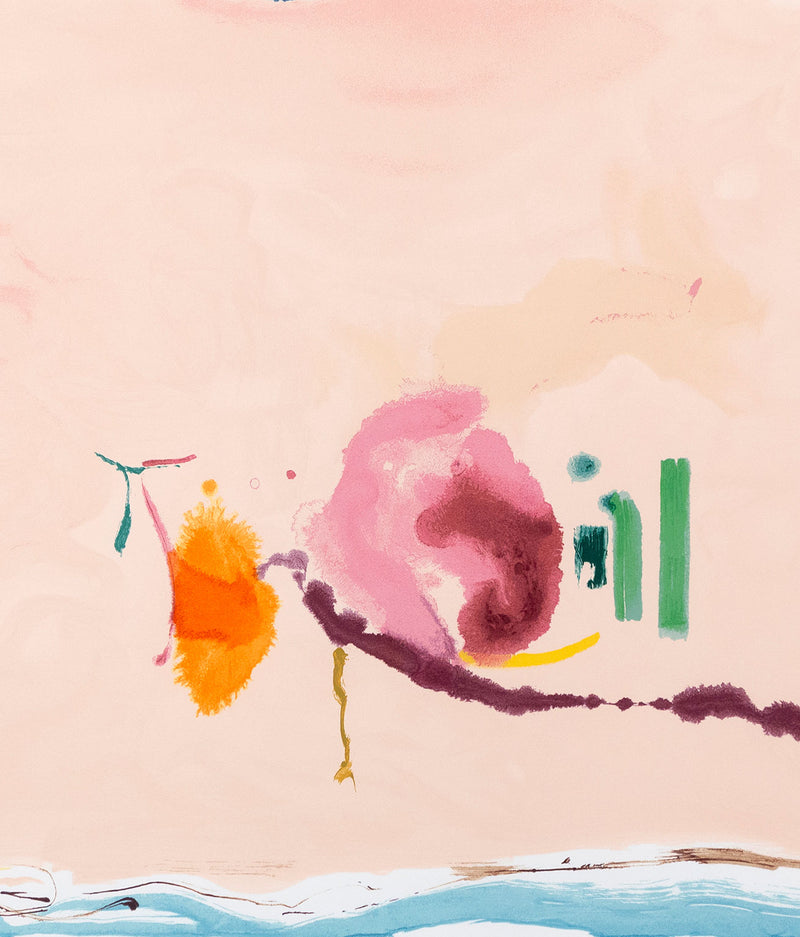 HELEN FRANKENTHALER "FLIRT" SCREENPRINT, 1995