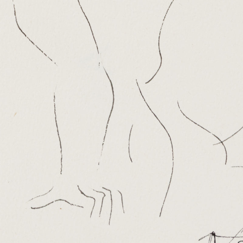 HAROLD TOWN "SURPRISED BUTLER" DRAWING, 1957