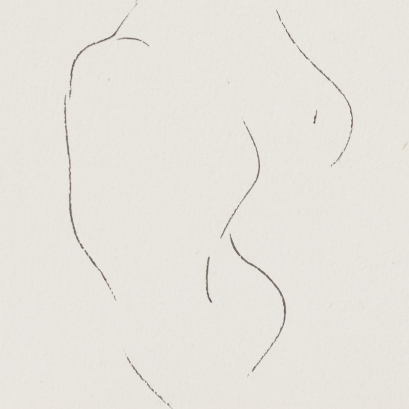 HAROLD TOWN "SURPRISED BUTLER" DRAWING, 1957