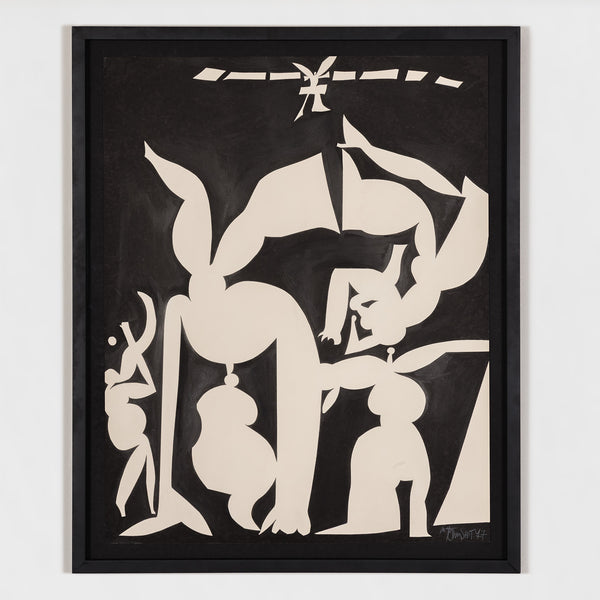 HAROLD TOWN "VALE VARIATION" INK DRAWING, 1977