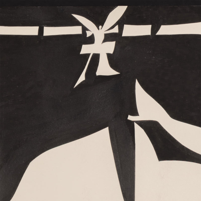 HAROLD TOWN "VALE VARIATION" INK DRAWING, 1977