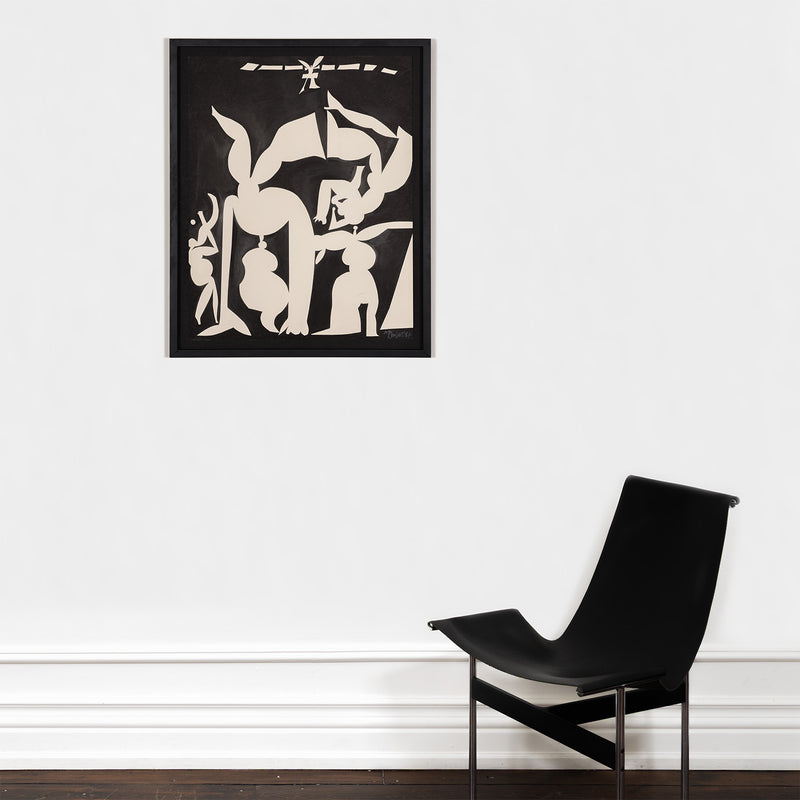 HAROLD TOWN "VALE VARIATION" INK DRAWING, 1977