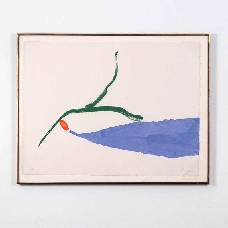 HELEN FRANKENTHALER "A LITTLE ZEN" COLOR POCHOIR, 1970