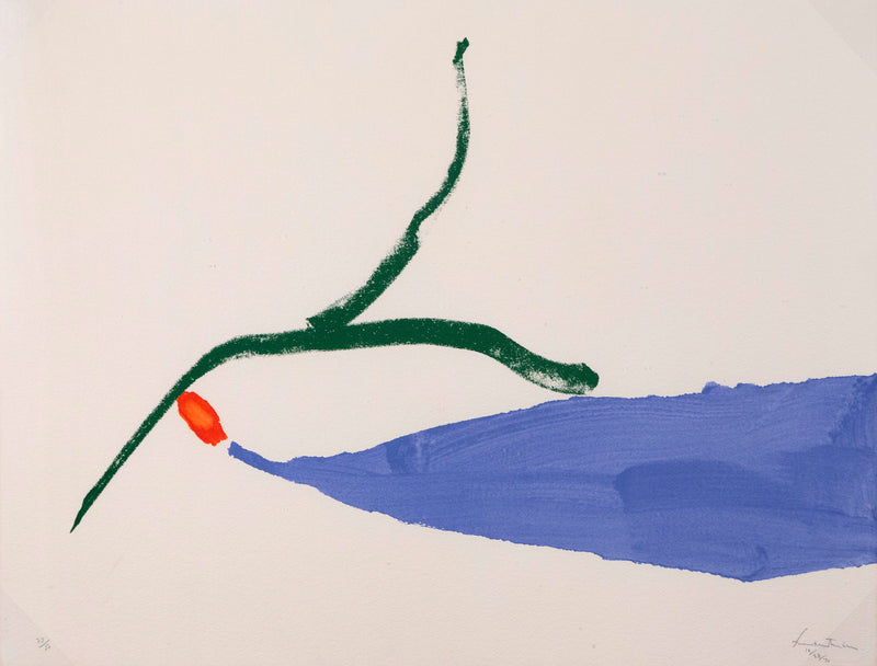 HELEN FRANKENTHALER "A LITTLE ZEN" COLOR POCHOIR, 1970