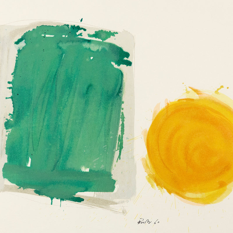 Canadian abstract painter Jack Bush "Greenfield and Sun"  Canada, 1960. Lithograph.