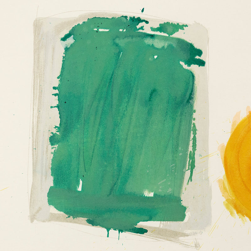 Canadian abstract painter Jack Bush "Greenfield and Sun"  Canada, 1960. Lithograph.