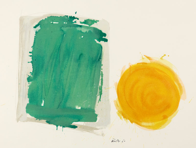 Canadian abstract painter Jack Bush "Greenfield and Sun"  Canada, 1960. Lithograph.