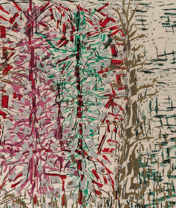 JEAN-PAUL RIOPELLE "PAILLETTES" LITHO, 1987