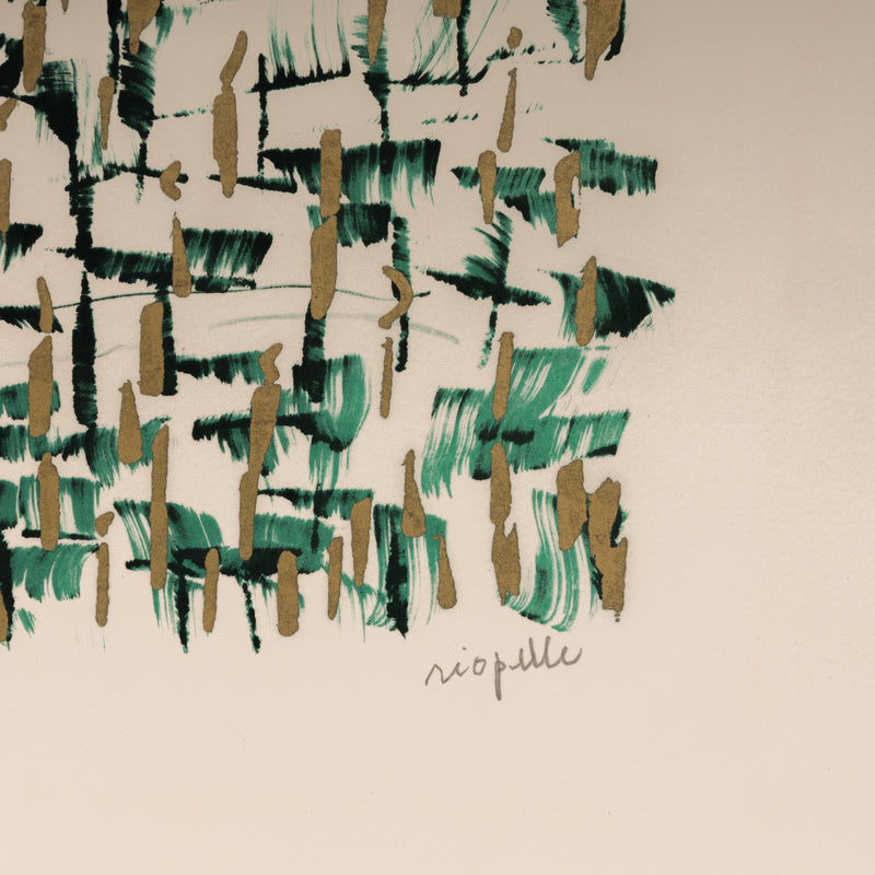 JEAN-PAUL RIOPELLE "PAILLETTES" LITHO, 1987